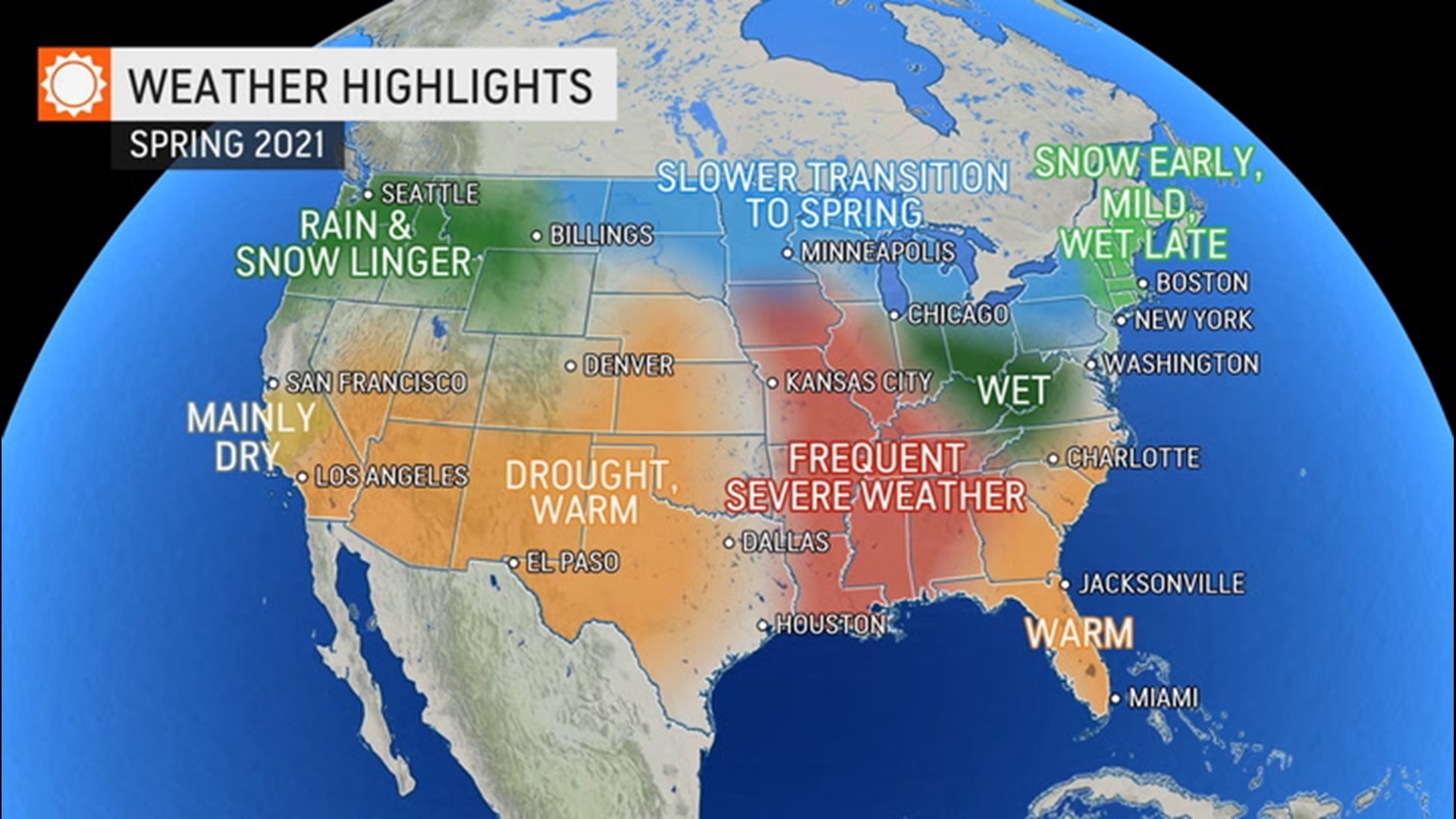 When Will The Winter Weather End In The U S A National Spring Forecast Wbir Com