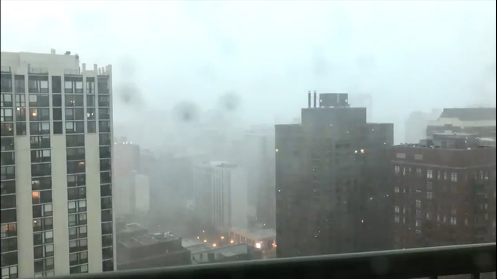 A time-lapse captured in Chicago, Illinois, shows a powerful derecho sweeping through the city on Aug. 10.
