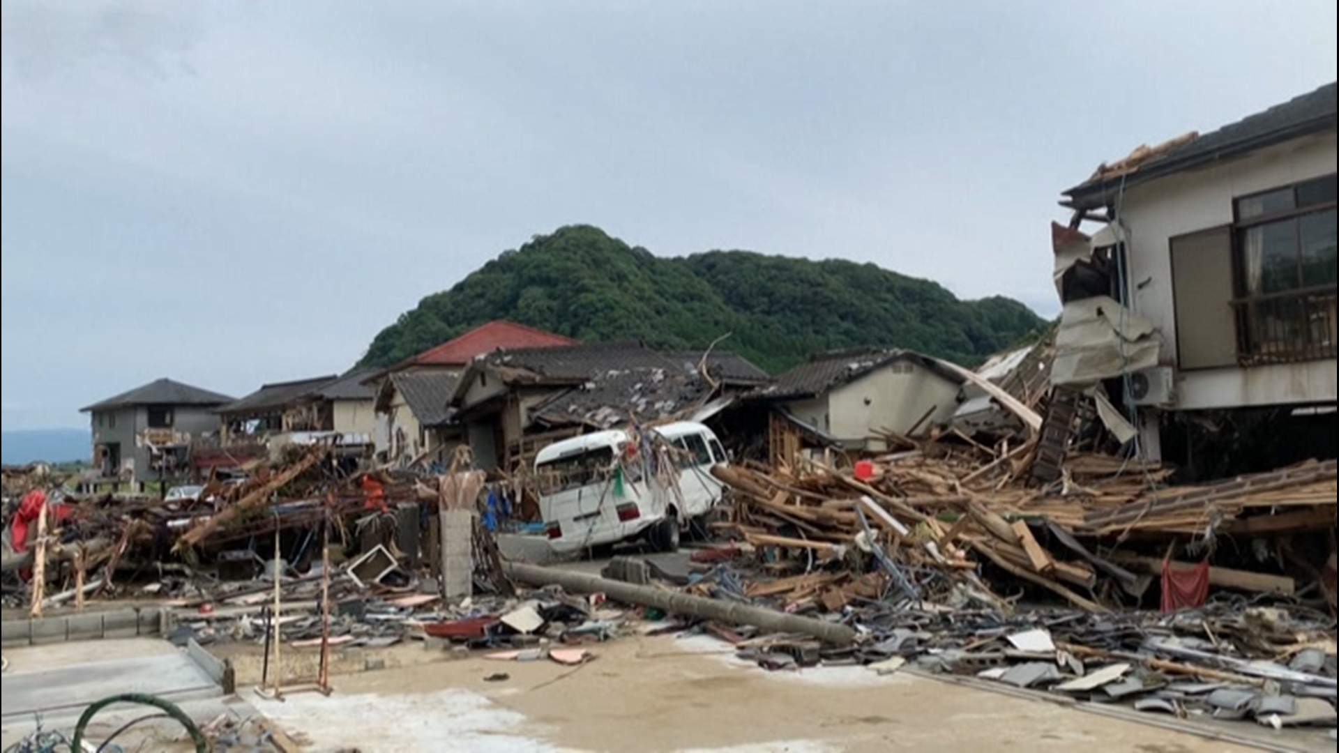Around 58 people are believed to be dead after floods swept through Kumamura, Japan, in early July, causing extensive damage to the community.