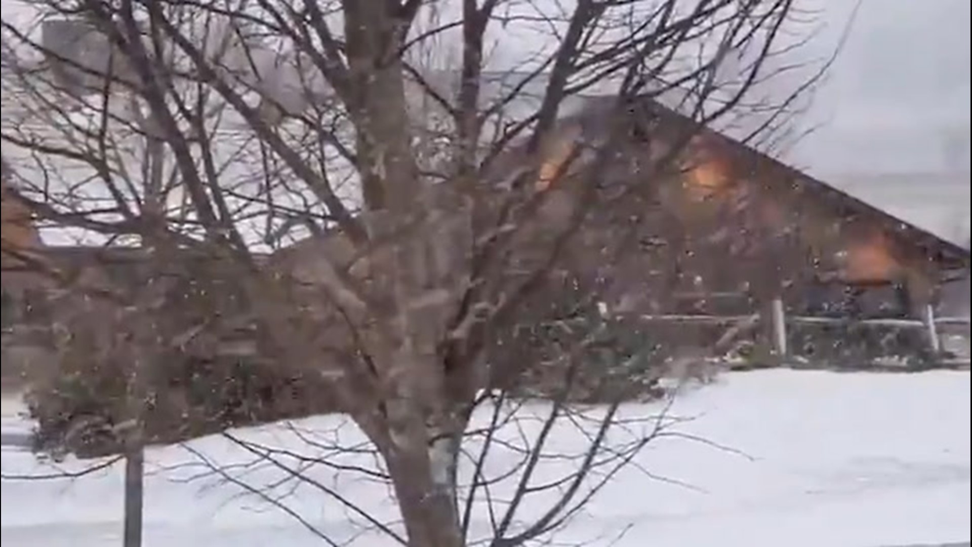 On Nov. 2, a snowstorm hit places in New York, like in Lowville, covering the roads in snow.