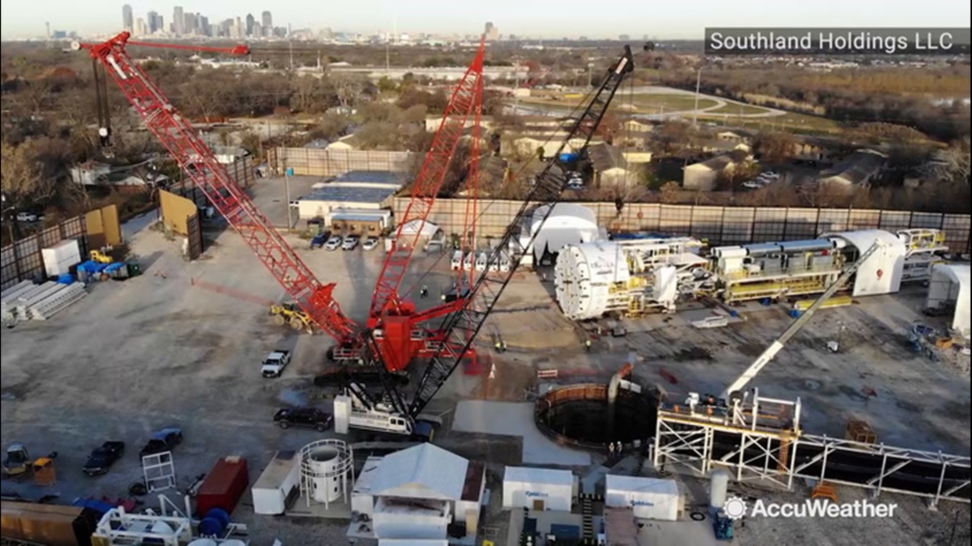 A massive tunneling machine will be used to create a new flood protection system under Dallas. AccuWeather's Bill Wadell looks at how it will work and its cost.
