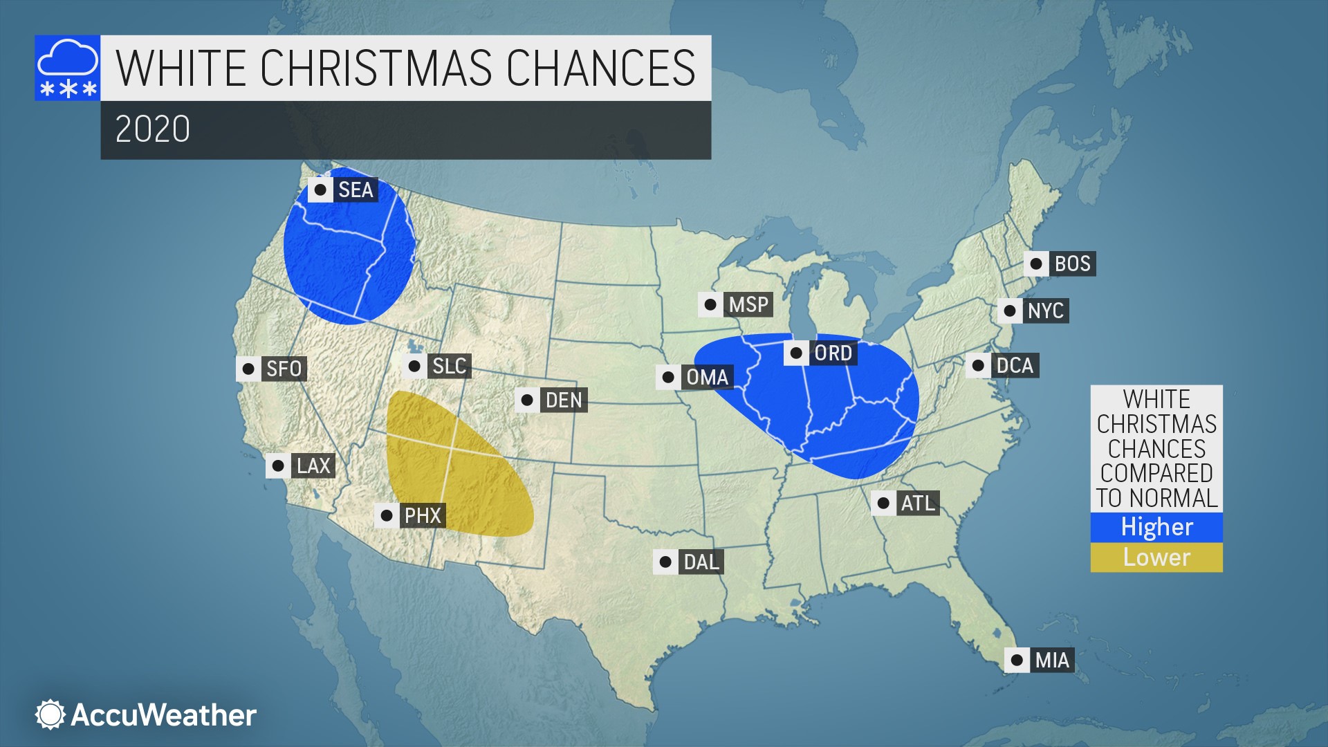 White Christmas forecast the holiday is six weeks away, will there be