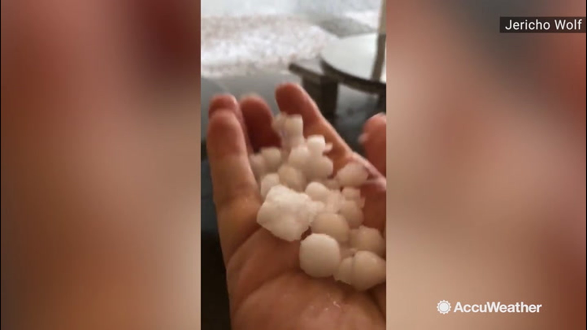 The Phoenix area in Arizona received a bombardment of hail on Dec. 9.