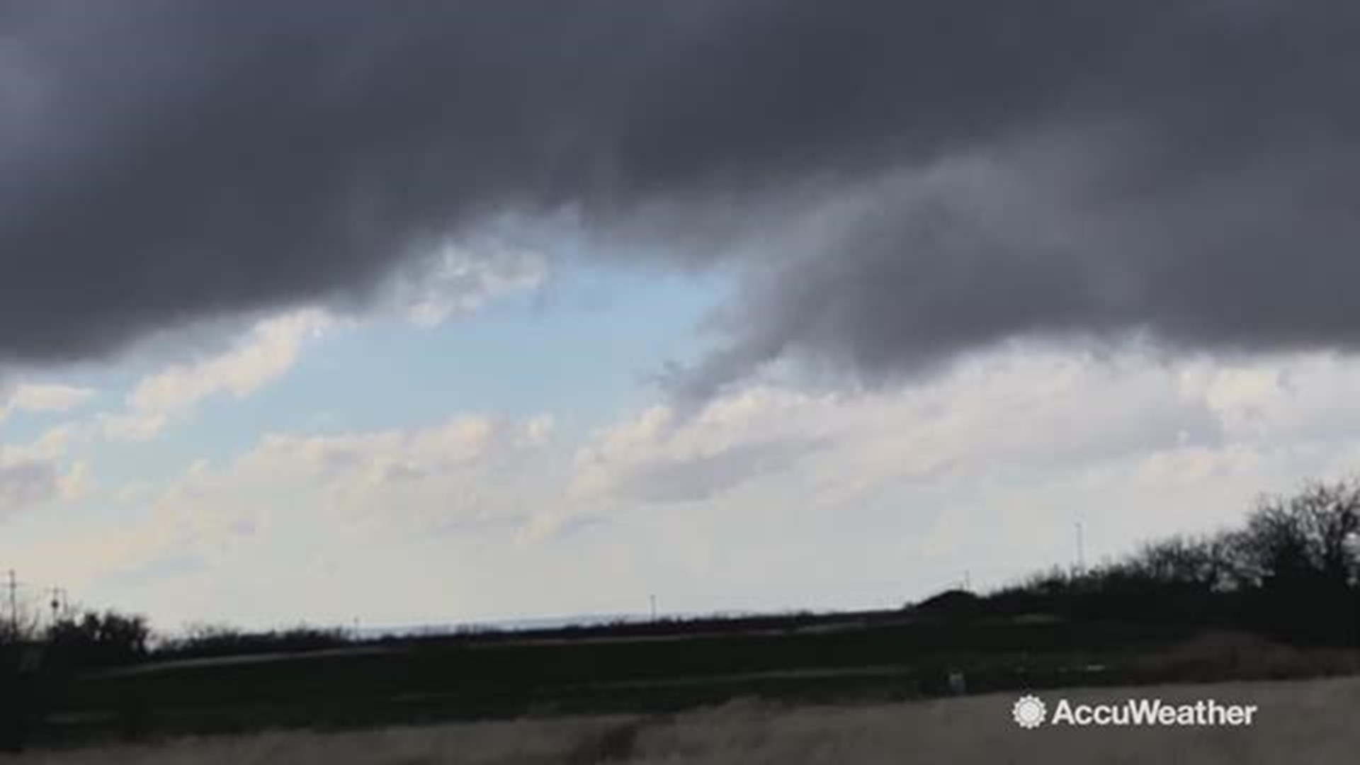 While tracking severe storms in Texas, AccuWeather's Reed Timmer captured this rope funnel cloud forming near Tye, Texas on December 26.