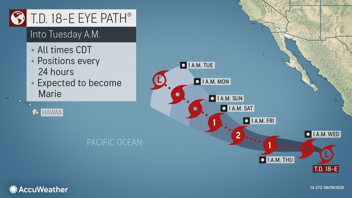 Emerging East Pacific Tropical Storm To Avoid Mexico Hawaii Wbir Com