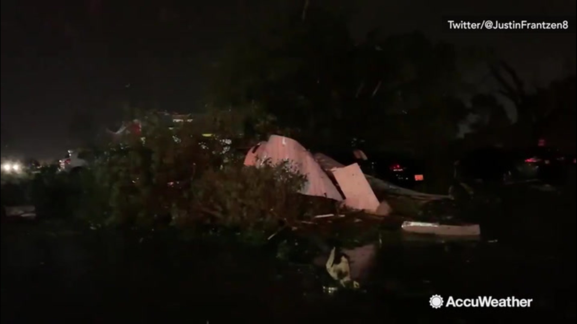 A tornado left behind a mess in Sioux Falls, South Dakota, on Sept. 10. The twister's powerful winds ripped up trees and caused significant damage to buildings. Fortunately, no injuries have been reported.