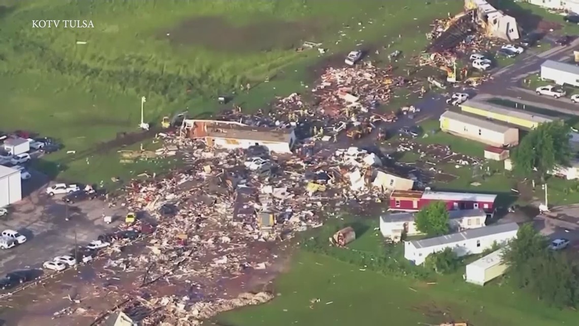 Aerials Show Devastation After Tornado Kills 2, Injures 29 In Oklahoma 