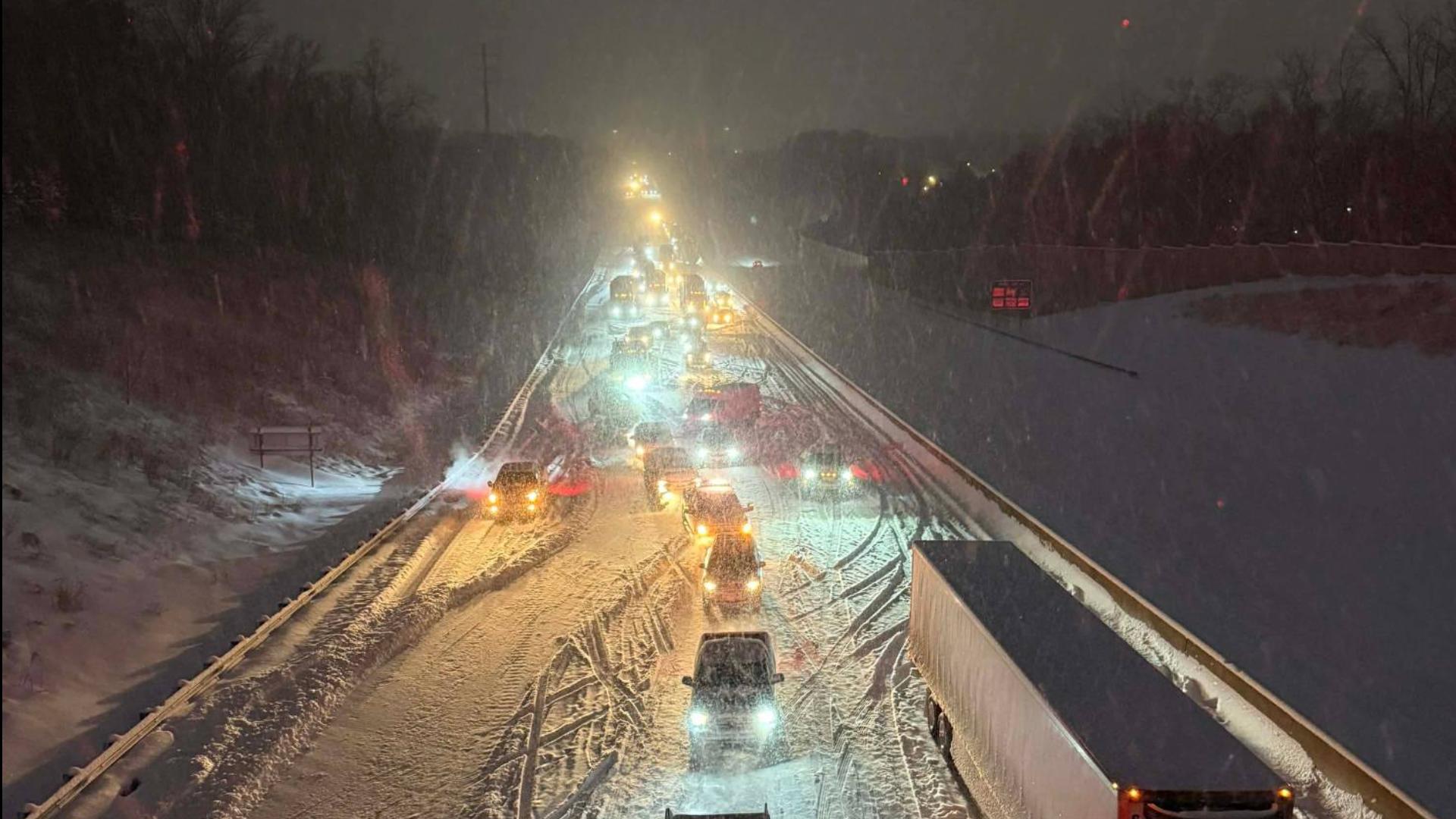 Winter storm causes 100 vehicle pileup in North Carolina | wbir.com