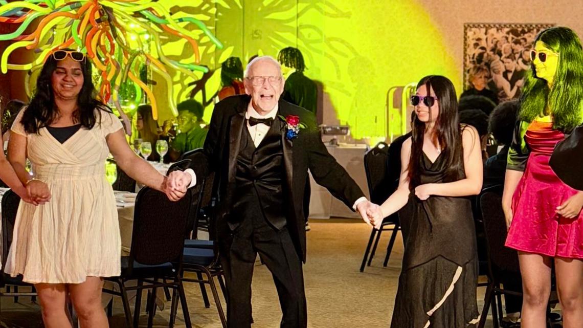 100-year-old WWII veteran finally attends prom more than 80 years later