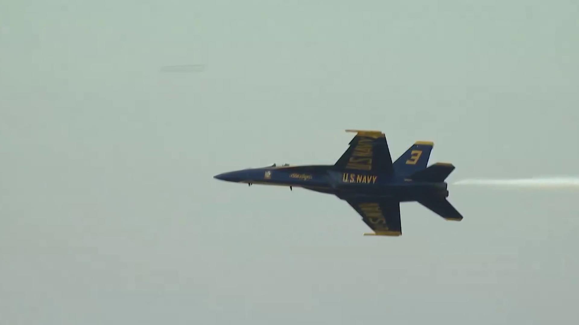 WATCH: Low-altitude Blue Angels flyover at Florida beach stuns ...
