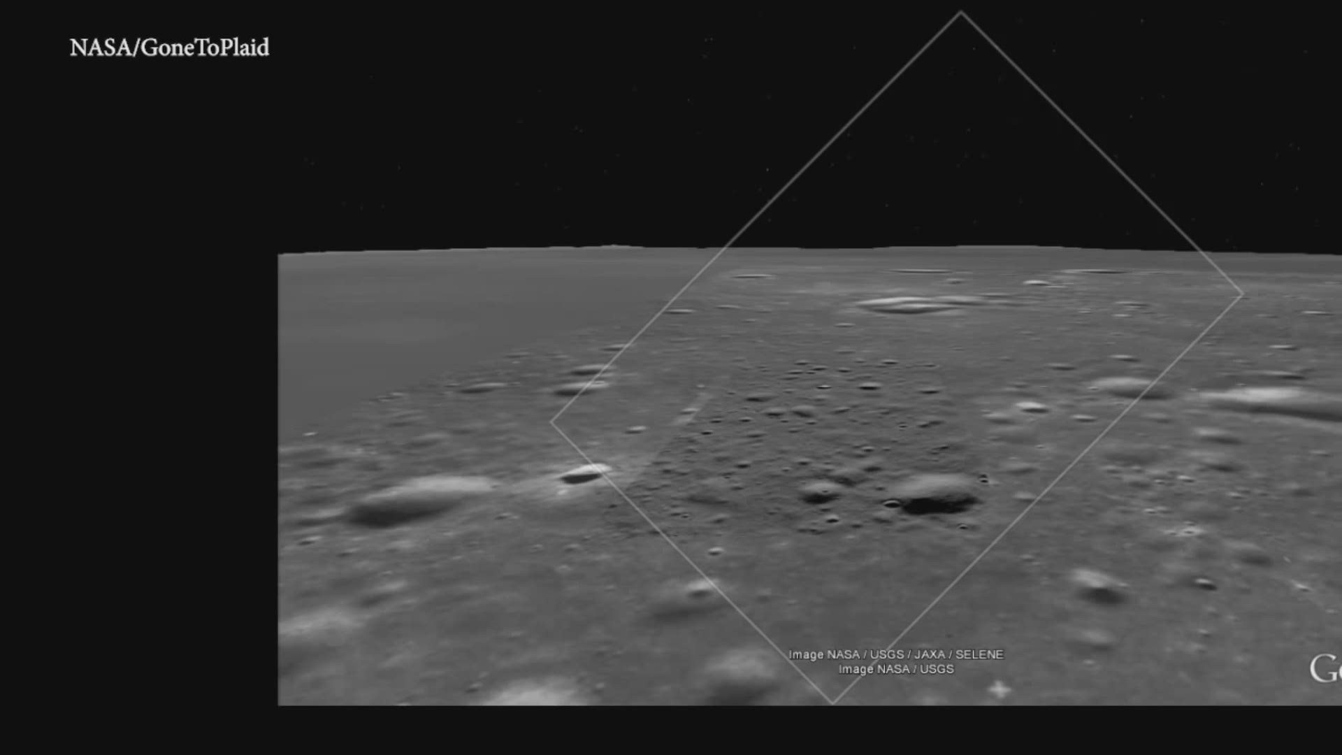 Apollo 11's lunar landing on July 20, 1969. This side-by-side view shows the view from the lunar module's window with a reconstructed panorama. (Courtesy: NASA and GoneToPlaid)