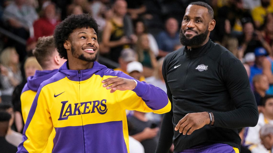 ブロニーがレイカーズに加入：父と息子のNBAデュオが歴史を作る