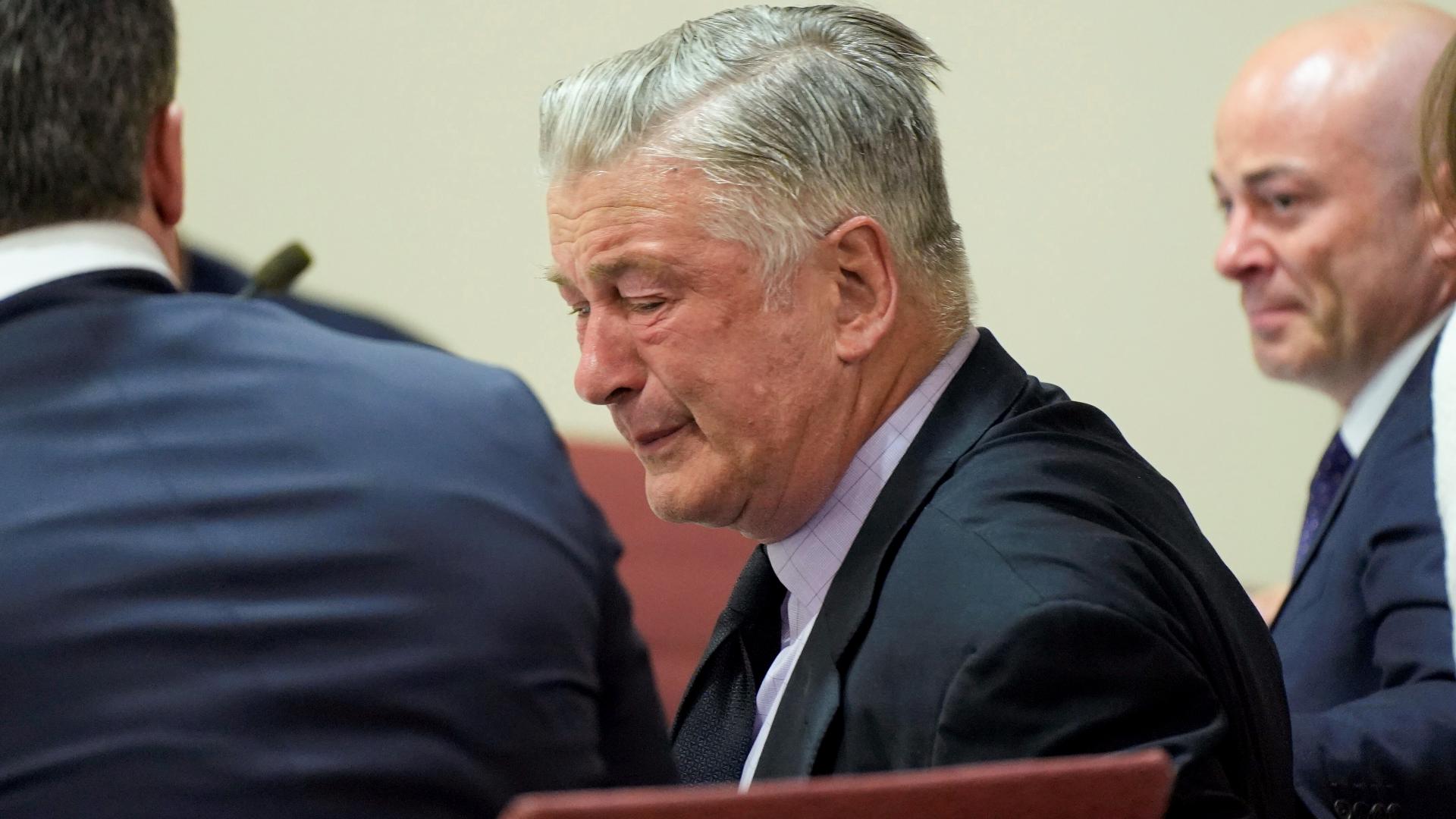 Alec Baldwin was brought to tears as the judge brought a sudden and stunning end to the involuntary manslaughter case against the actor.