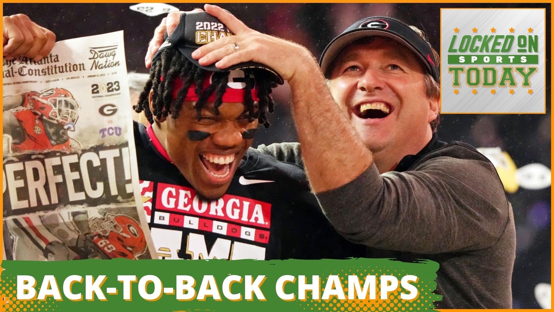 Discussing the day's top sports stories from the Georgia Bulldogs becoming back-to-back champs to the Seahawks quarterback advantage for the playoffs.