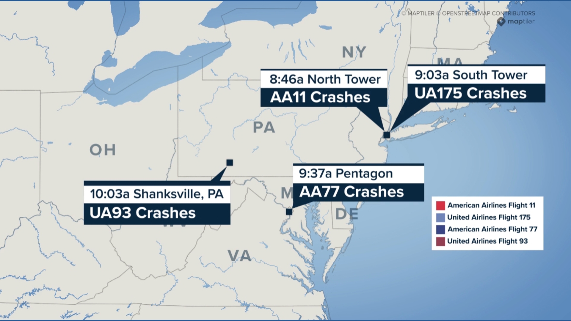 A timeline of the events of Sept. 11, 2001 | wbir.com