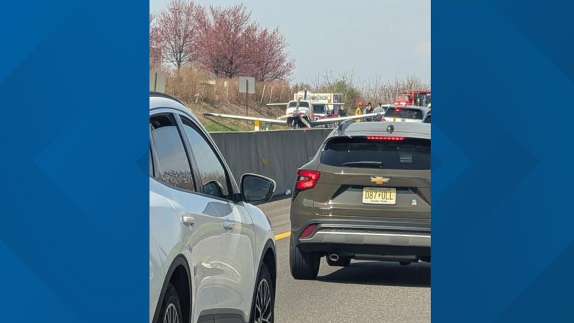 WATCH: Small plane makes emergency landing on Pennsylvania highway