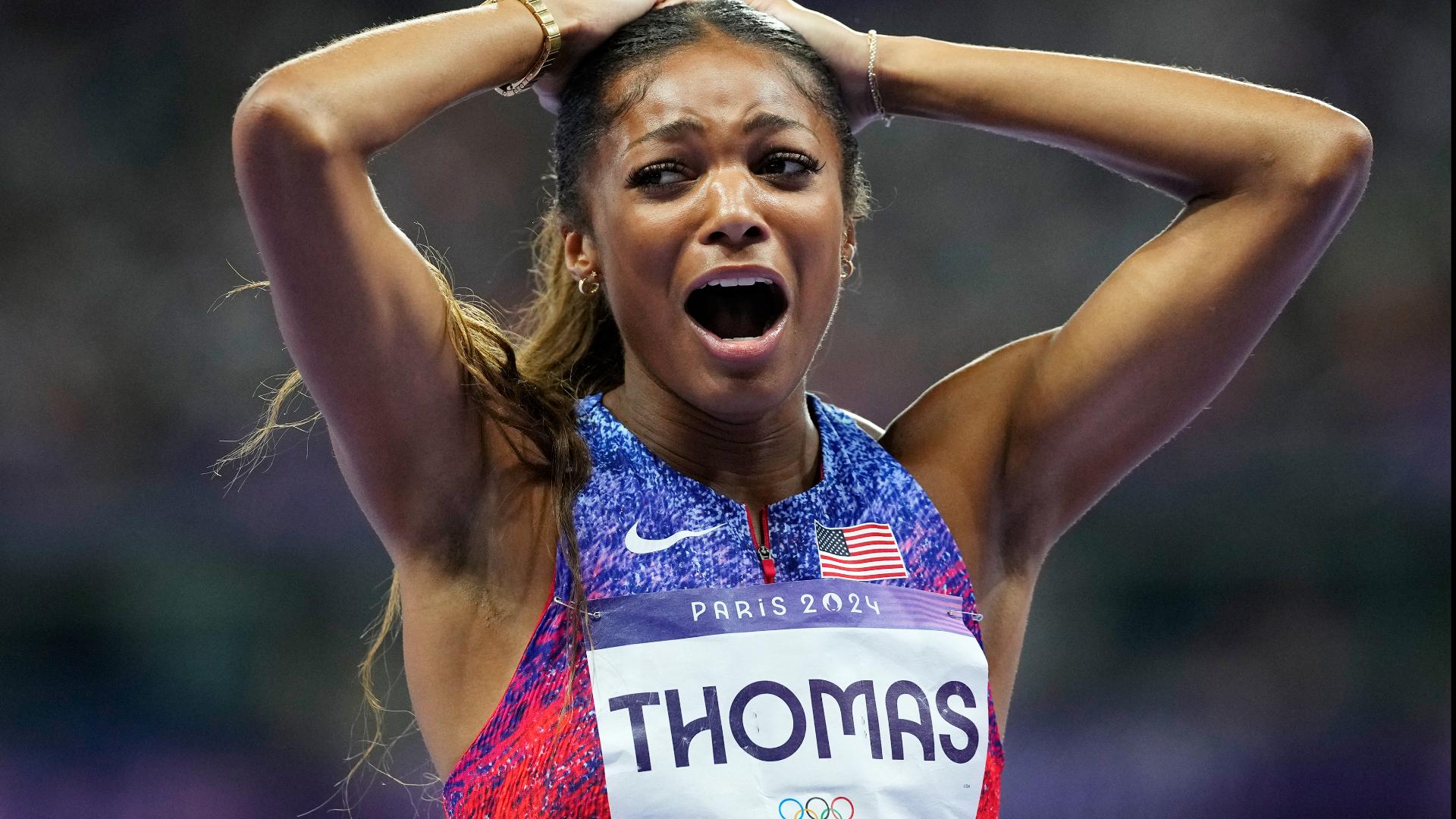 Women's 200M final at Paris Olympics