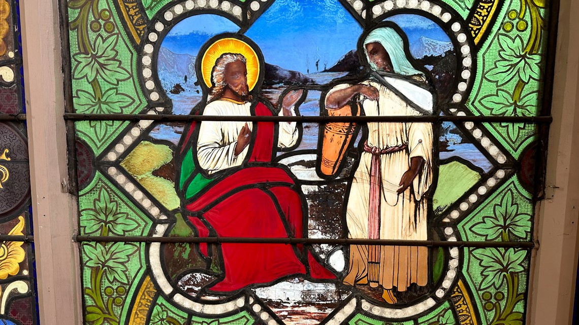 Stained glass window showing Jesus with dark skin stirs questions - Vimarsana News