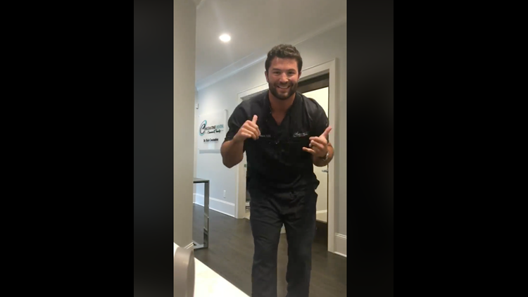 Dentist becomes internet sensation with his own 'Shiggy Challenge'