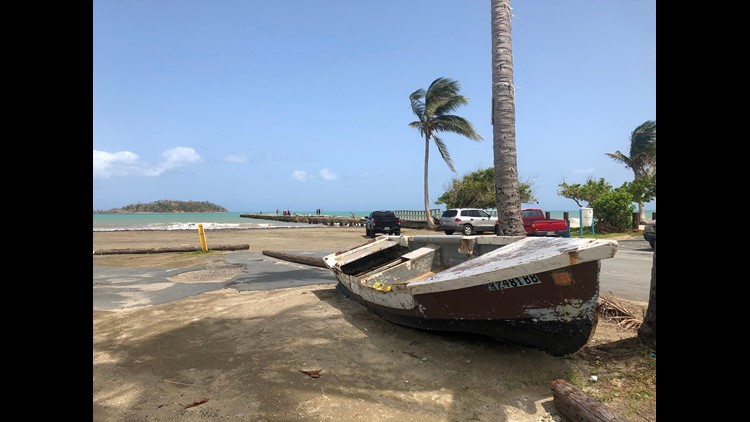 Splintered piers, federal denials, blue tarps Puerto Rico