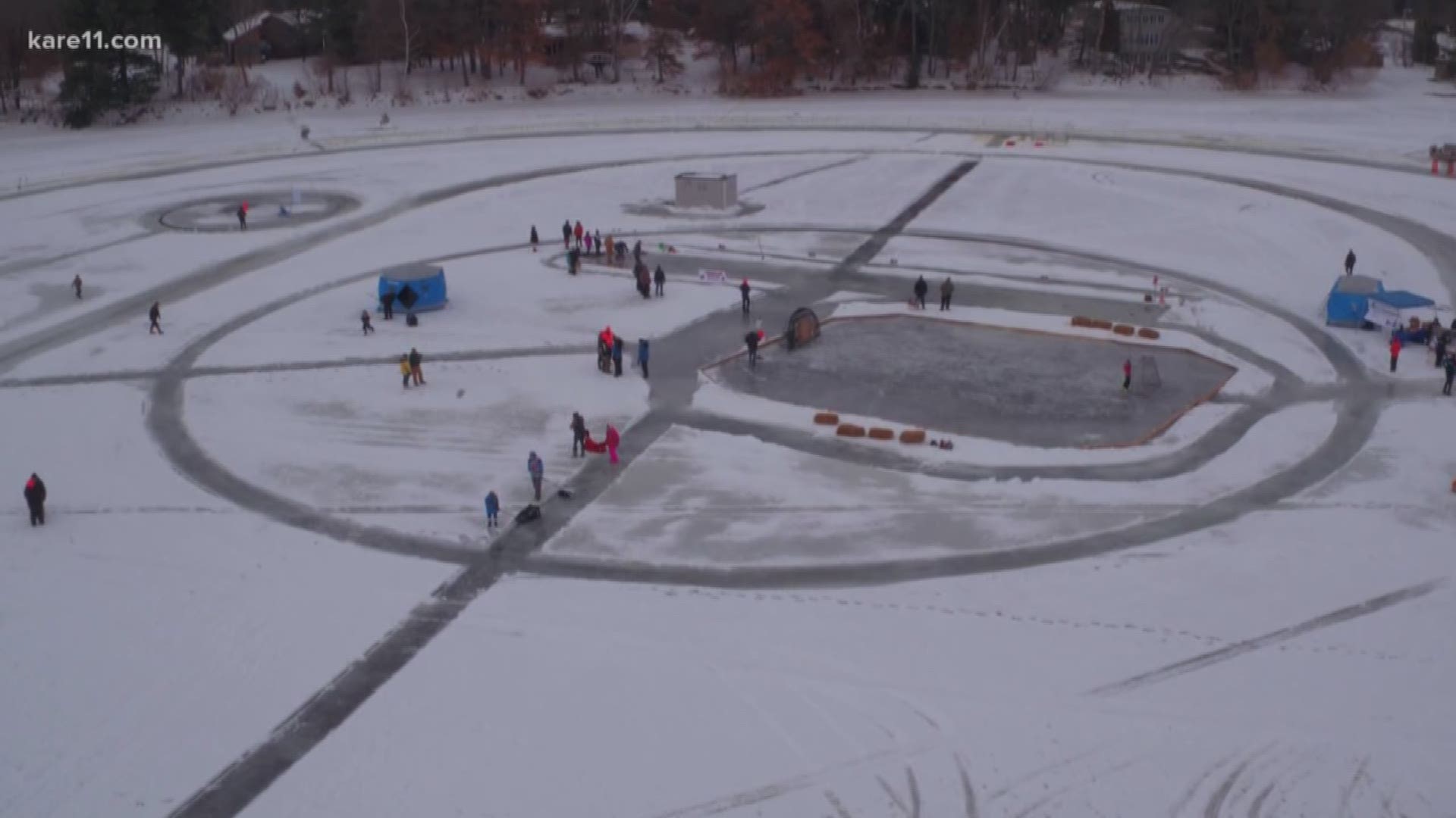 Little Falls ice carousel is nearly a quarter-mile around