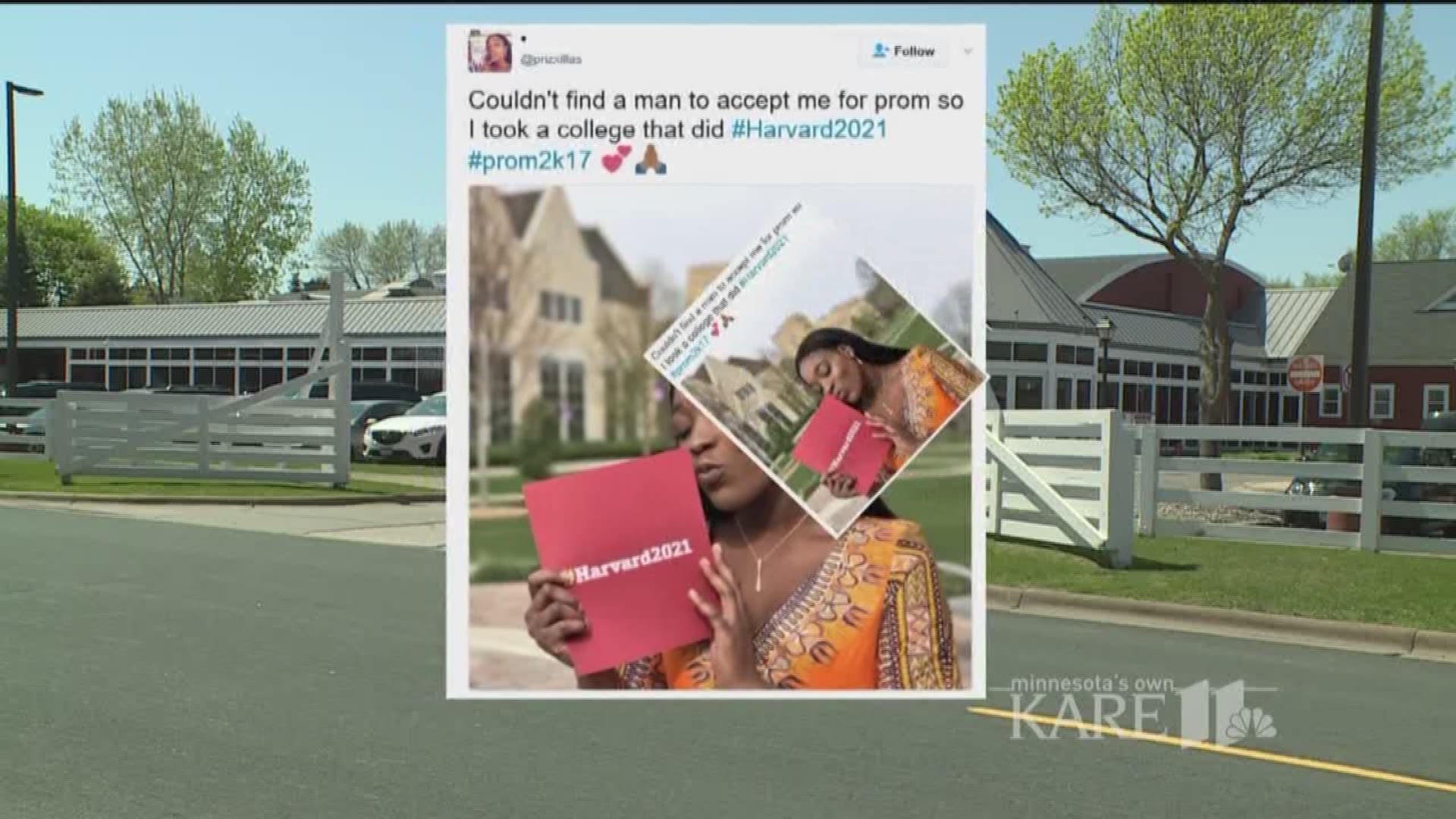 Teen takes Harvard acceptance letter to prom