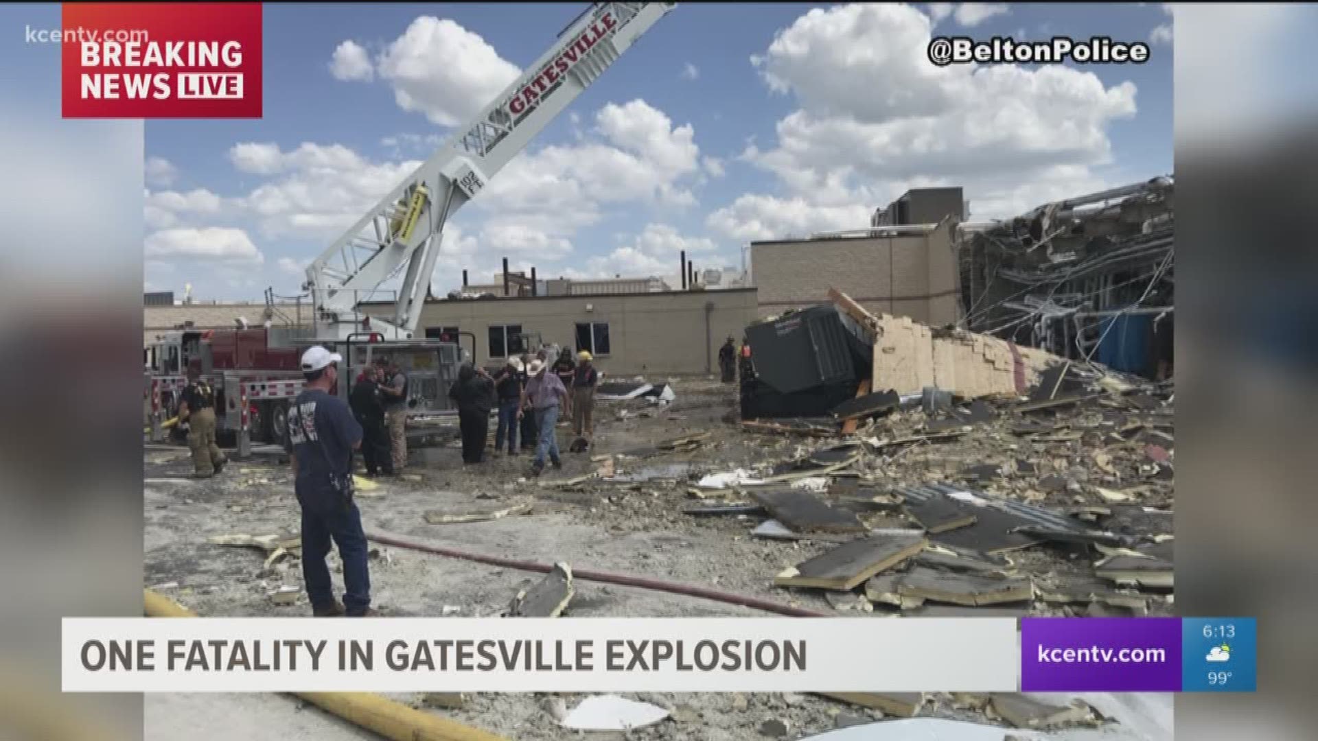 1 killed, 12 hurt after explosion at hospital in central Texas