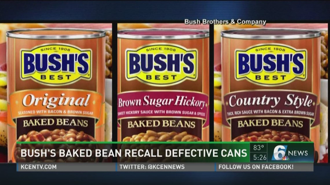 Bush's baked bean recall defective cans