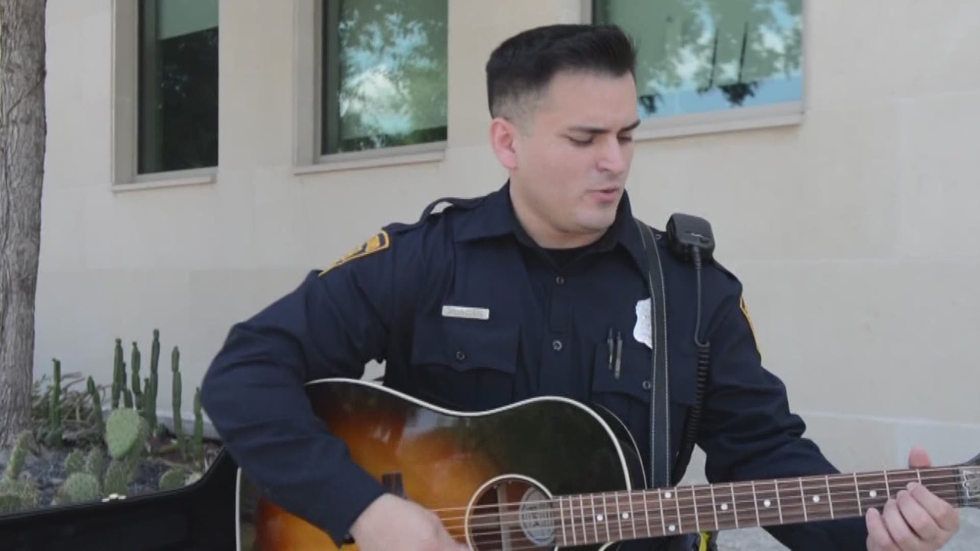 A San Antonio Police Department officer went viral after he sang his rendition of "Folsom Prison Blues" at roll call.