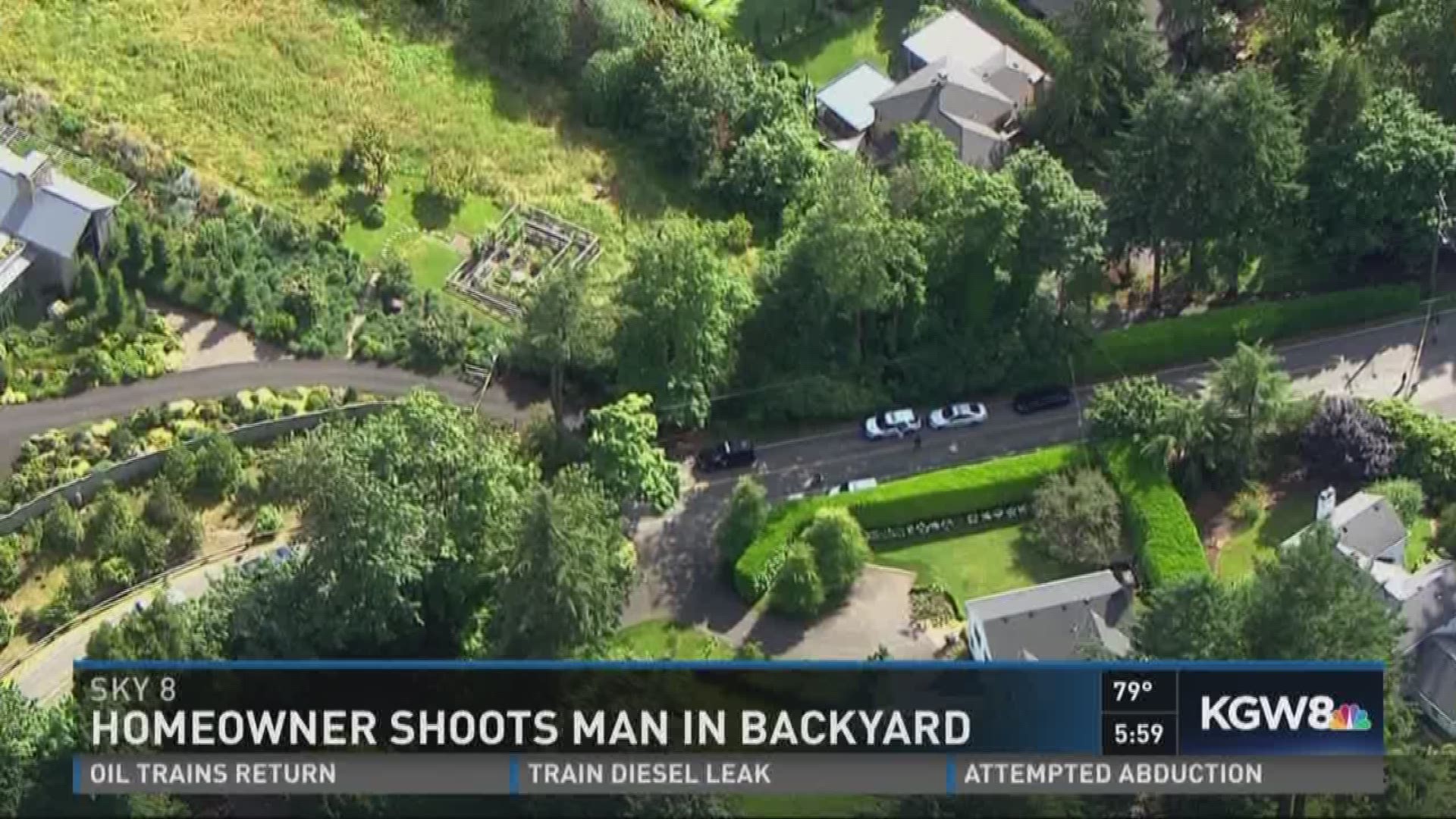 homeowner shoots apparent burglar in SW Portland
