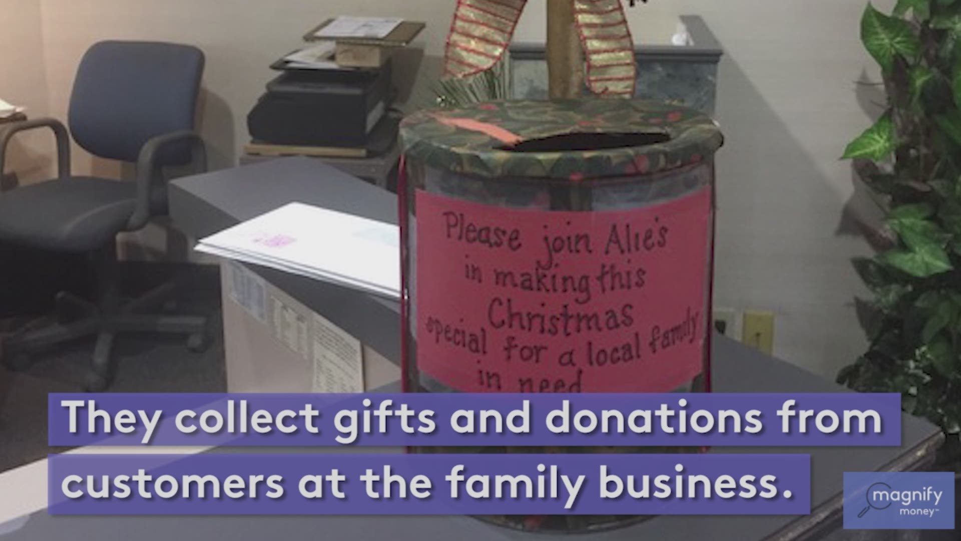 For the last two decades, this family has collectively raised tens thousands of dollars - between $800 and $1,200 each year - to sponsor a family for the holidays.