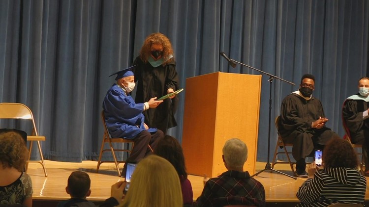'Best Christmas I’ve ever had': 97-year-old WWII veteran receives high school diploma after waiting 78 years