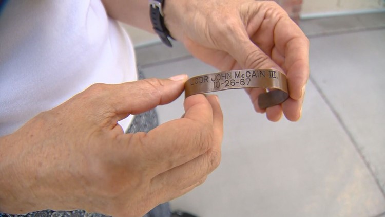 POW bracelets from 1970s bearing John McCain's name have special meaning