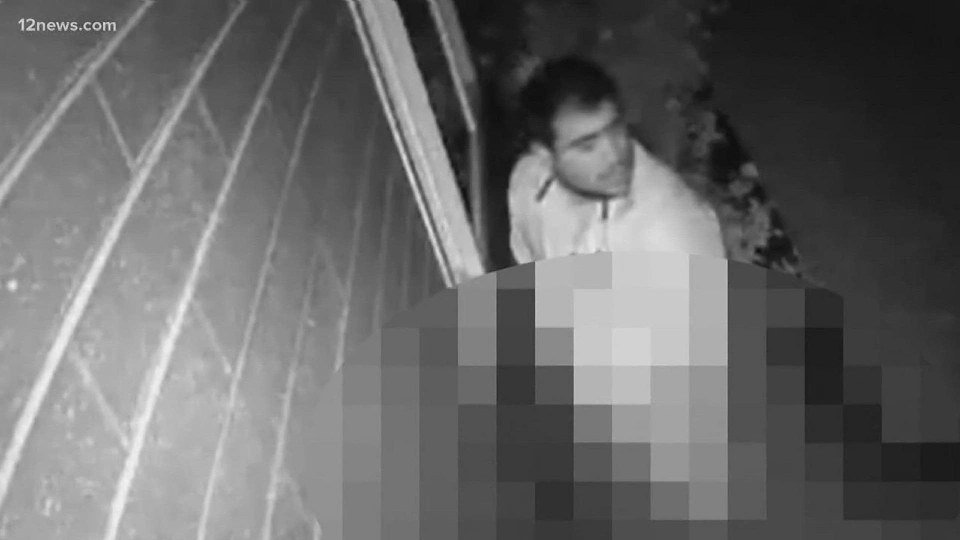 A Scottsdale resident's security camera shows a bold "Peeping Tom" and he hasn't been caught yet.