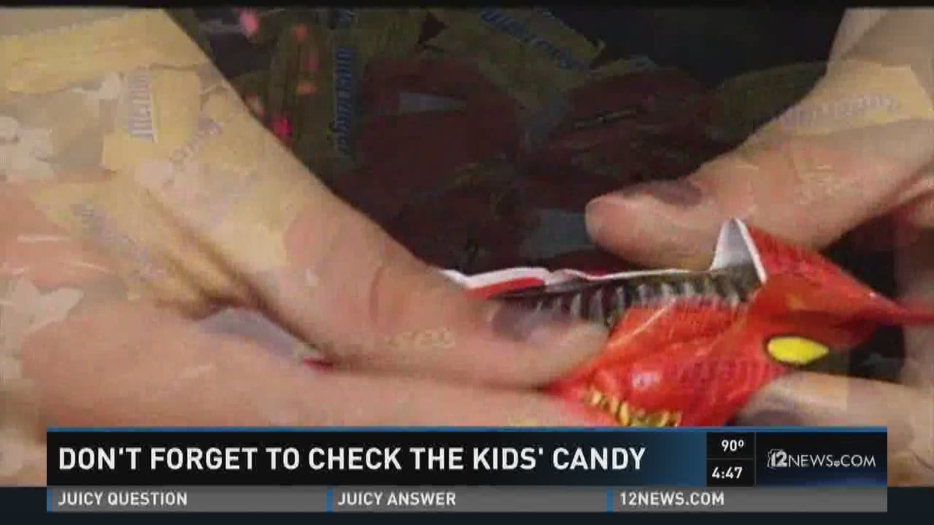 Halloween treats means parents have to be extra vigilant.