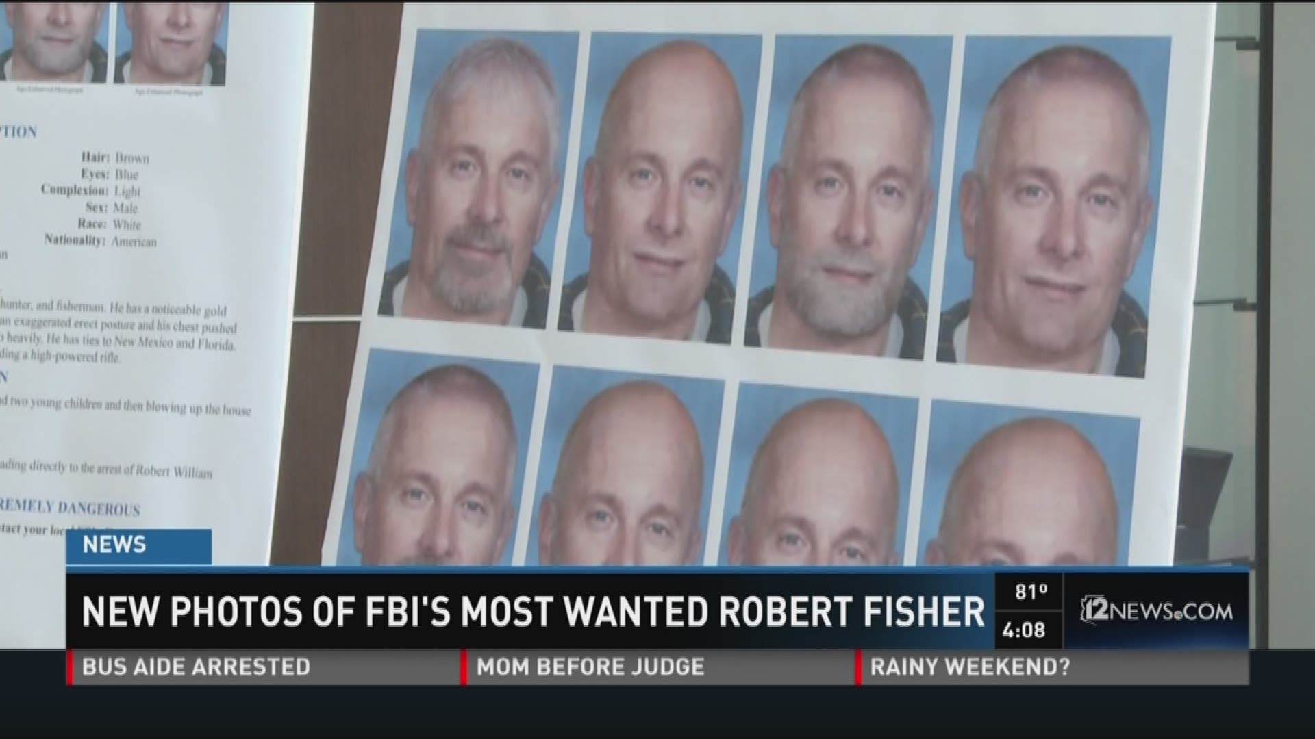 police have released age-progressed photos of FBI's most wanted Robert Fisher