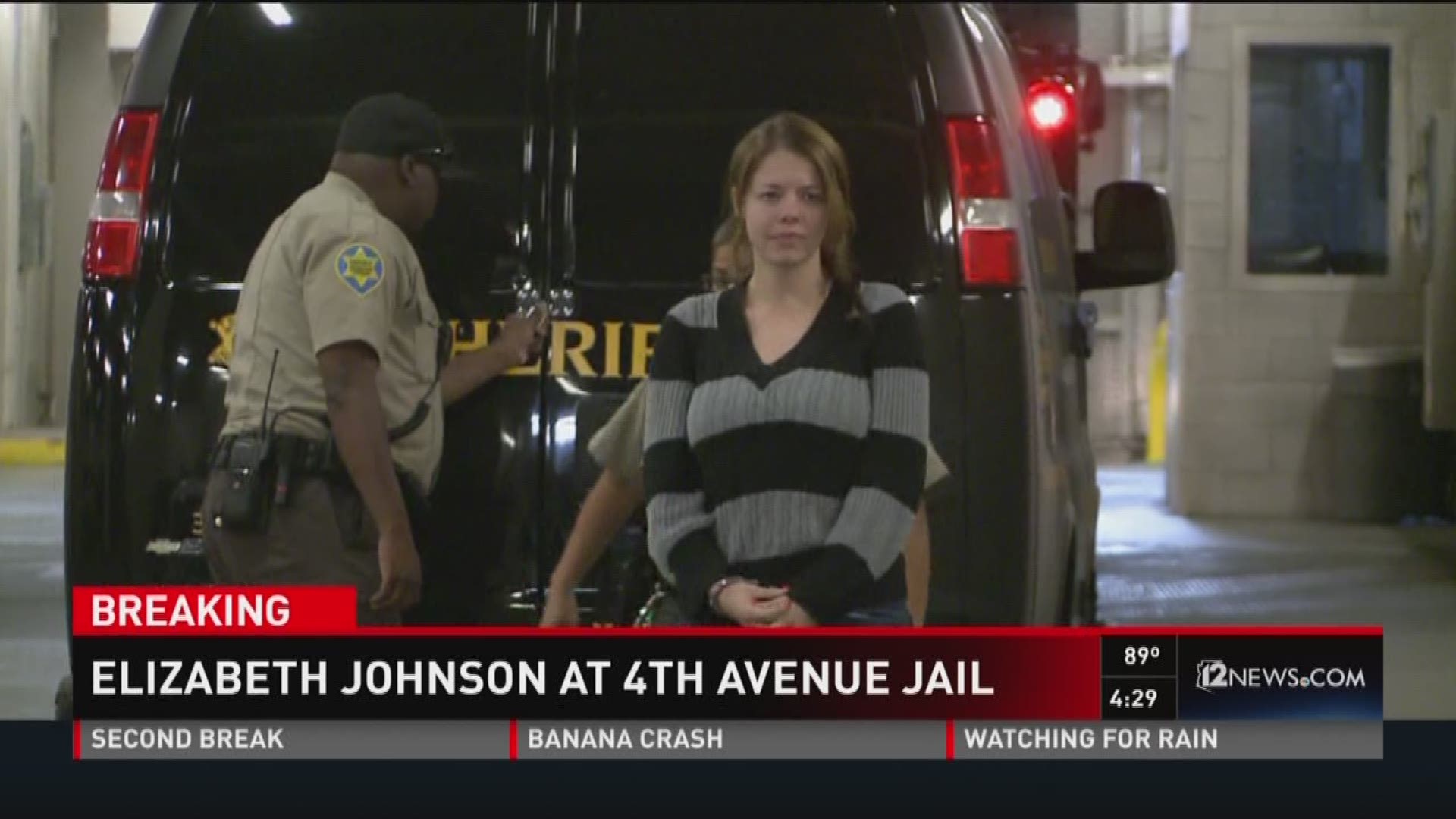 Elizabeth Johnson is back in Arizona at the 4th Avenue jail after violating her probation
