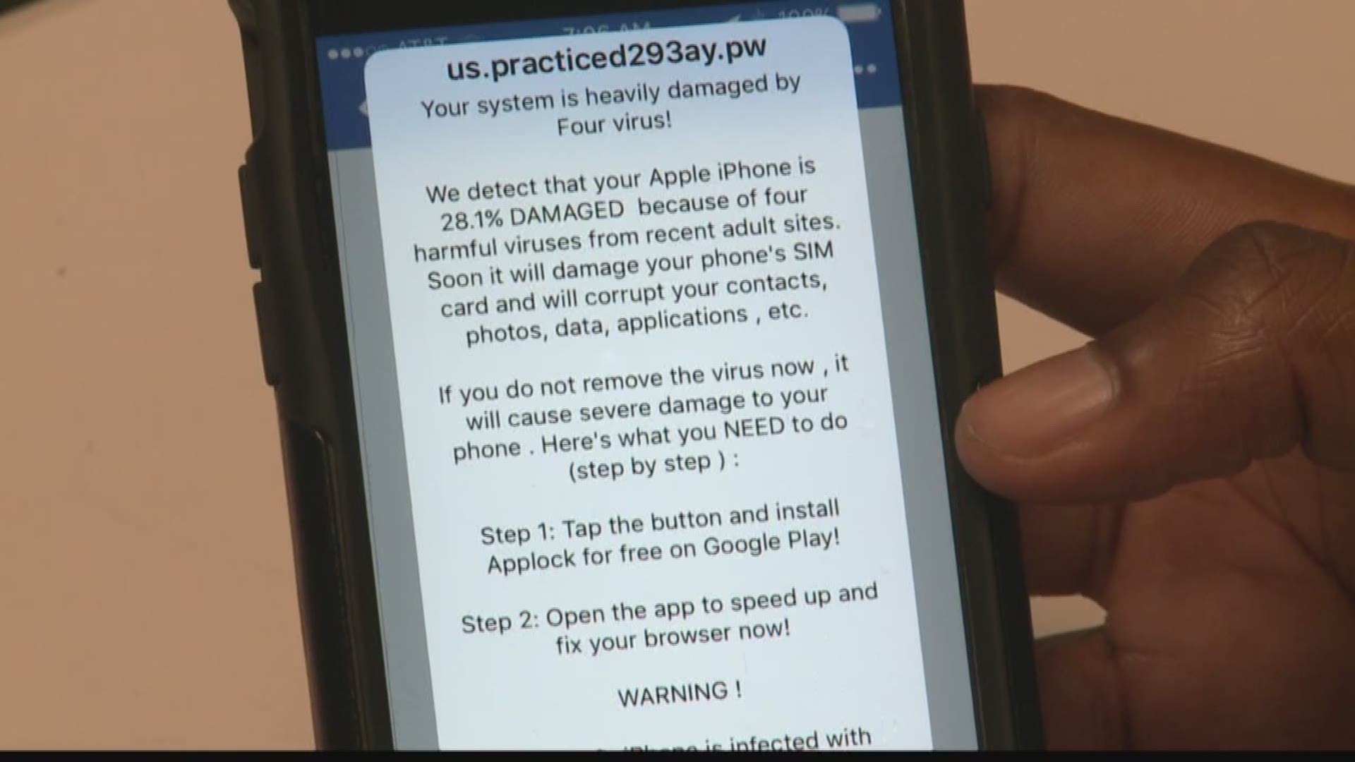 What To Do If Your Mobile Device Spams You With Fake Virus Warning Messages Wbir Com