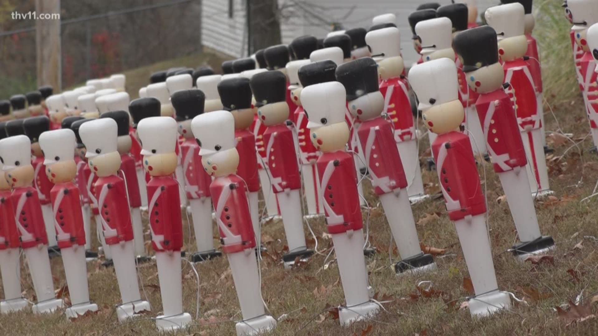 Toy soldiers invade Benton yard each year