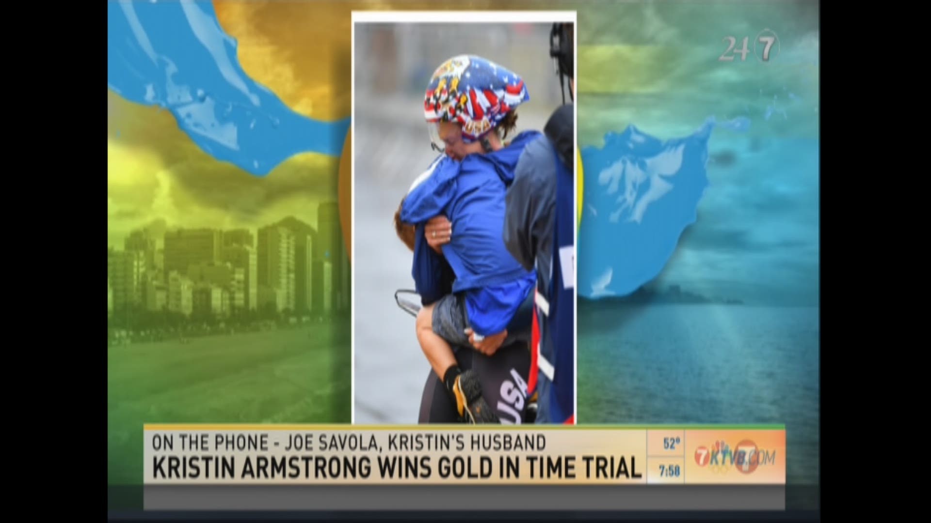 Armstrong's husband talks about Kristin's 3rd golden race