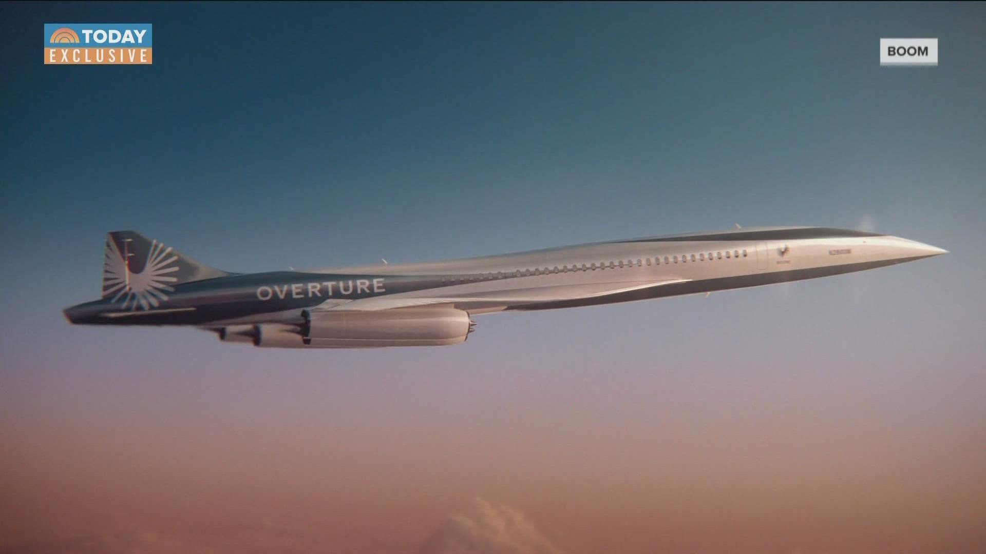 The supersonic planes will operate using 100% sustainable fuel sources, and would cut current flight times in half.