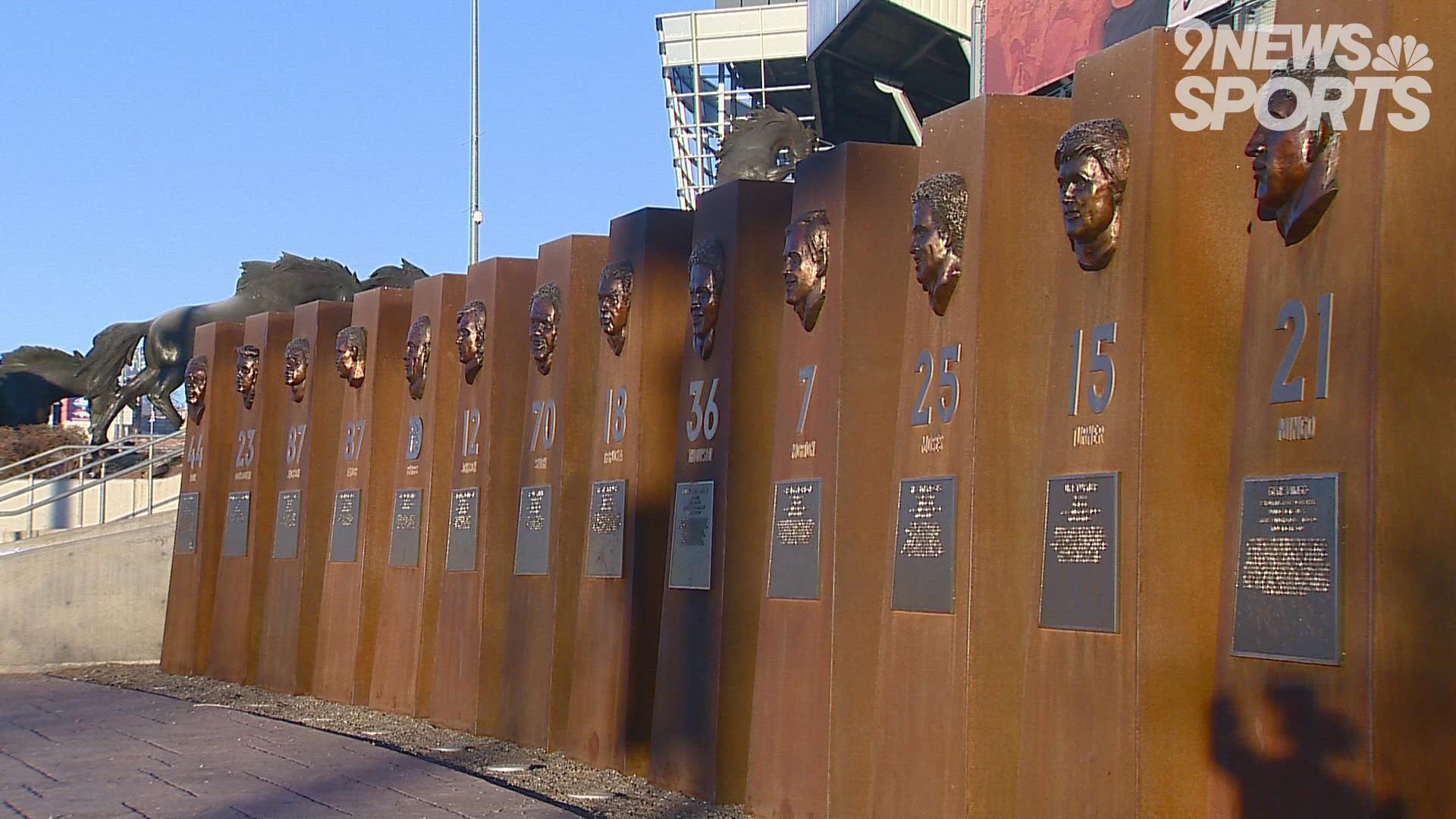 Sculptor Brian Hanlon is personally connected to each one of these Broncos' Ring of Famers.