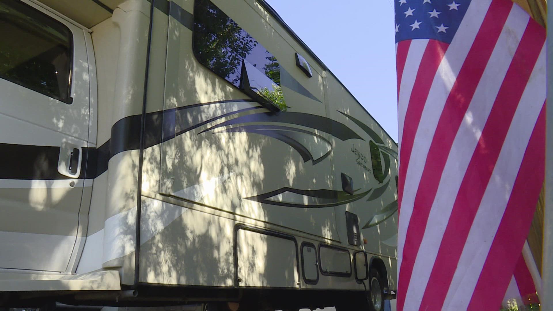 Business hasn't slowed down for a local RV rental company, though customers are booking shorter vacations.