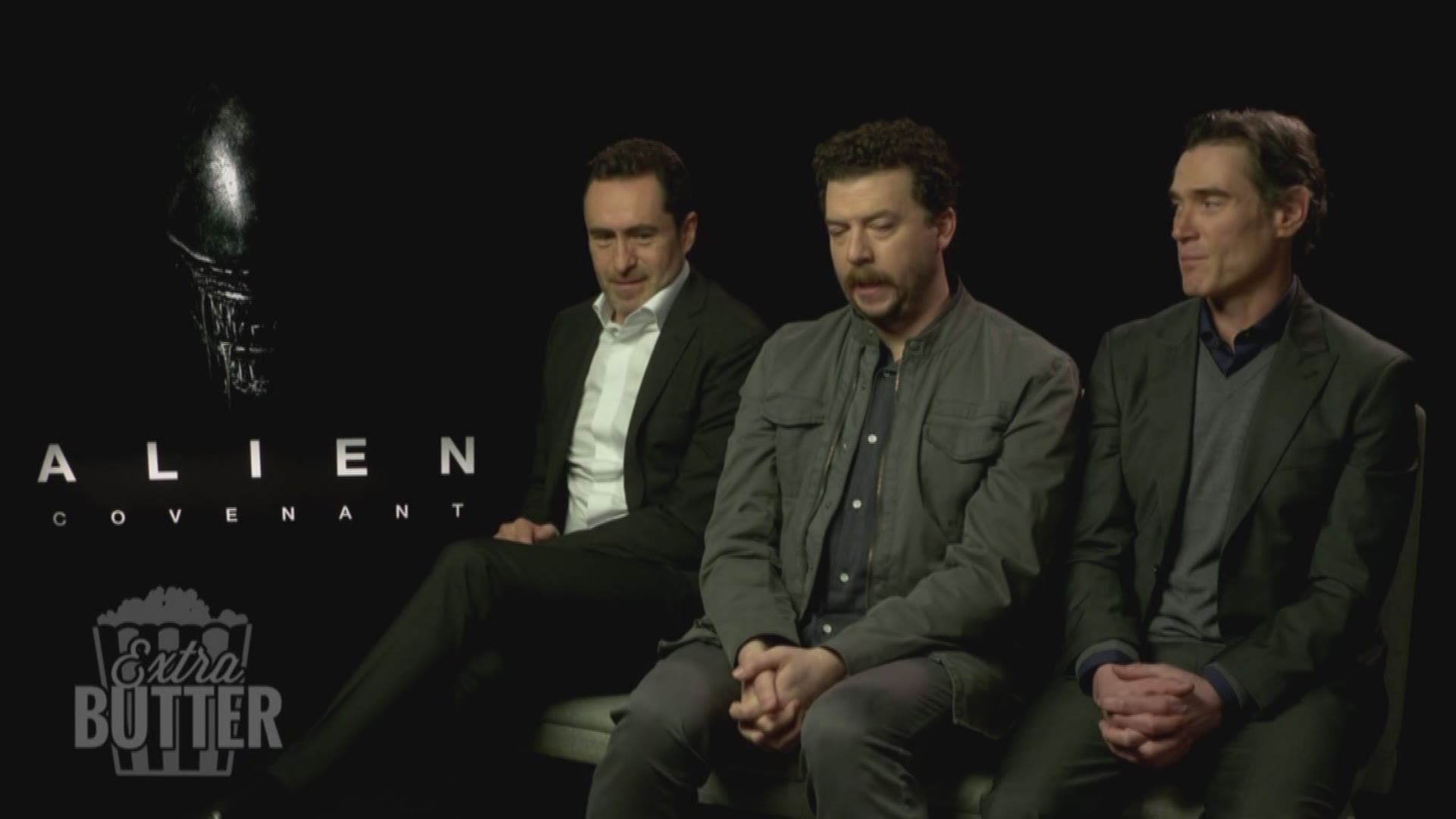 Mark sits down with three of the funnier cast members of Alien: Covenant about their experience shooting. (Travel and accommodation costs paid by 20th Century Fox)