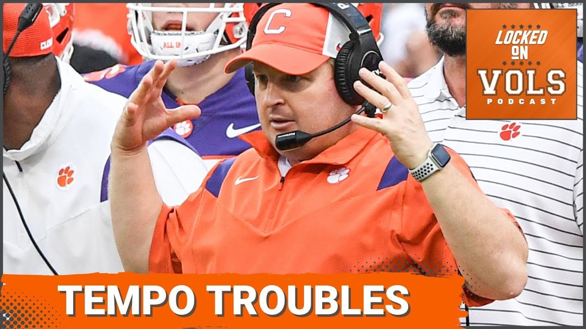 Clemson Tigers defensive coordinator Wes Goodwin preparing for Tennessee Vols offensive tempo
