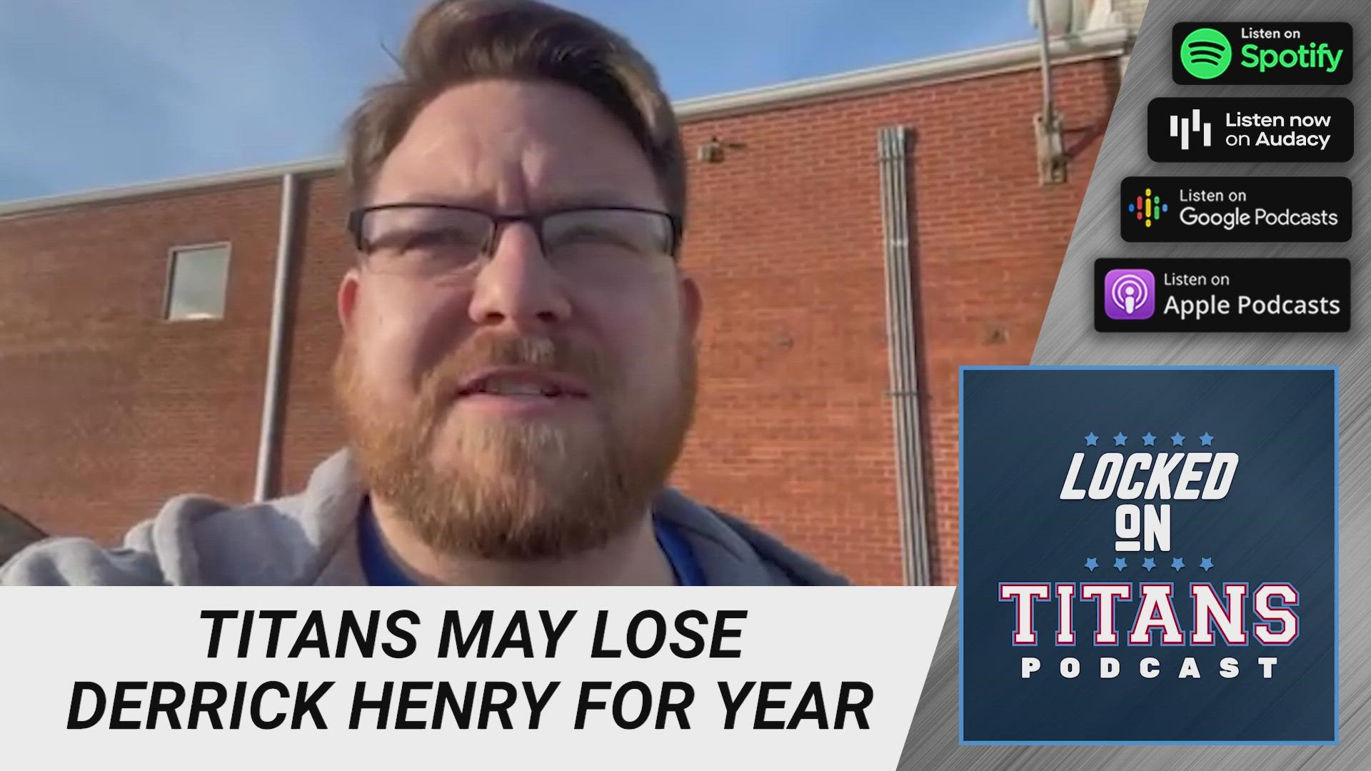 Locked On Titans host Tyler Rowland reacts to the Monday morning news that Derrick Henry may be out for the rest of the year with a foot injury.