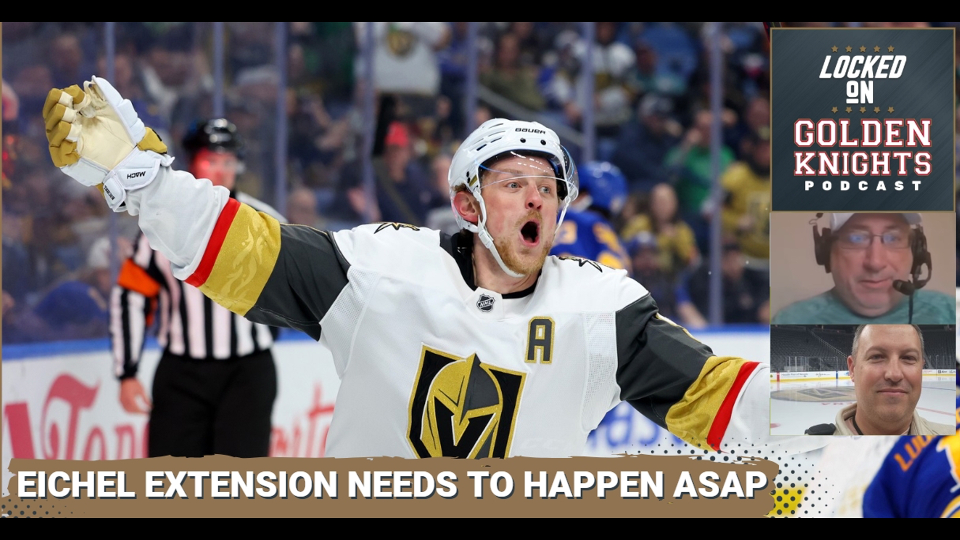 What could be the holdup between the Vegas Golden Knights and Jack Eichel's contract extension?