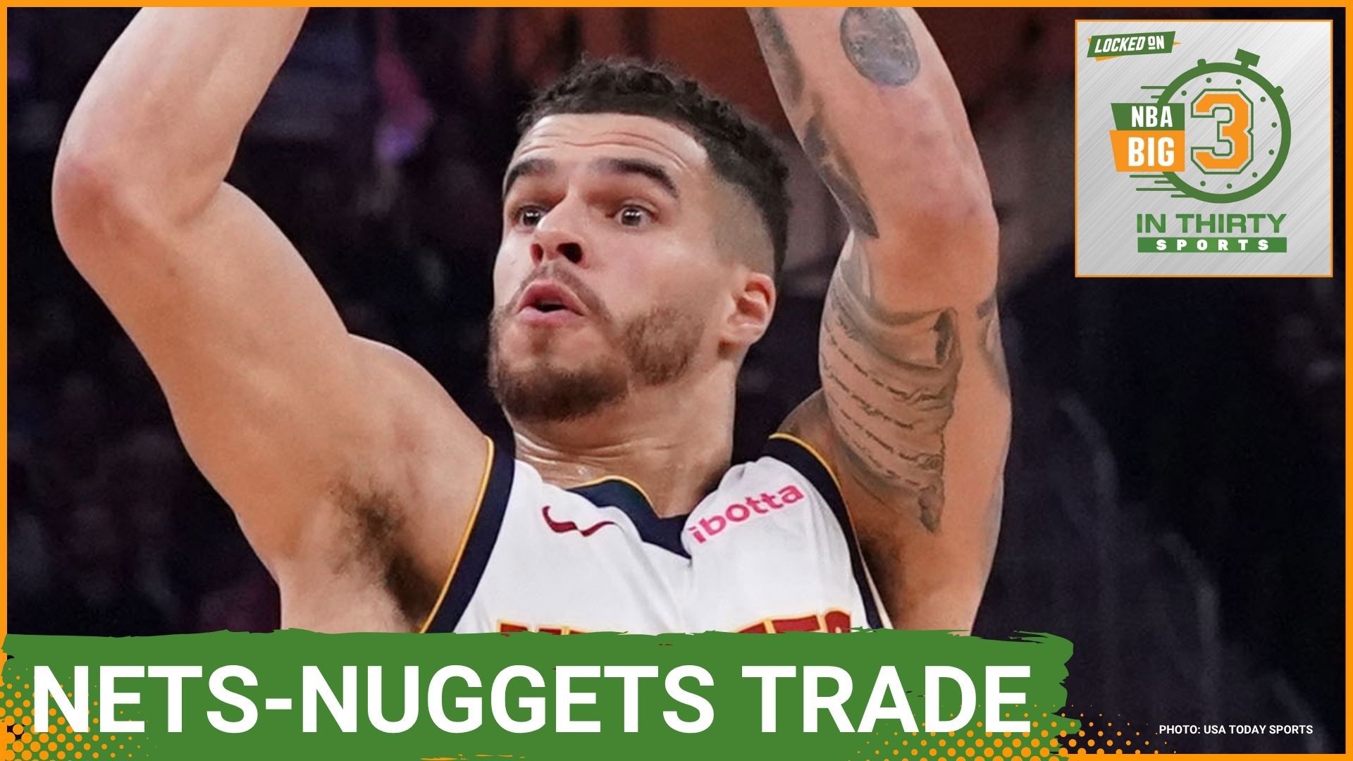 A trade between the Nets and Nuggets highlights the first day of free agency while the Mavericks sign DeAngelo Russell. The Clippers add Brook Lopez to the roster.