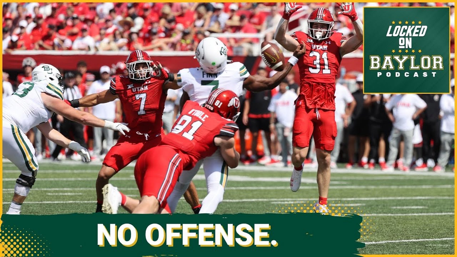 Behind a brutal offensive performance where they only gained 223 total yards, the Baylor Bears fell behind 23-0 to No. 11 Utah in the first half and never came back.