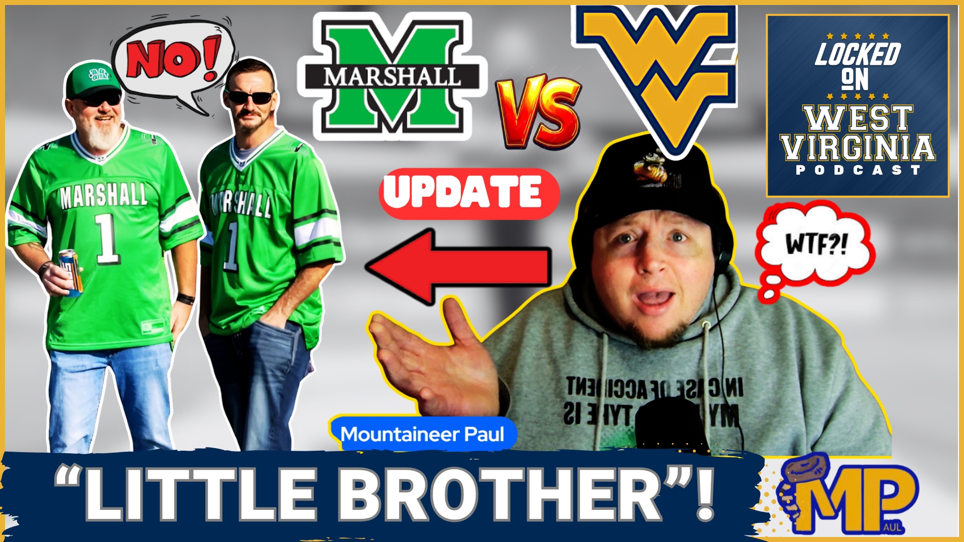 I’m Mountaineer Paul, diving deep into the fiery rivalry with Marshall as we tackle the "little brother" debate head-on! Tag along as we debate their Craziness!